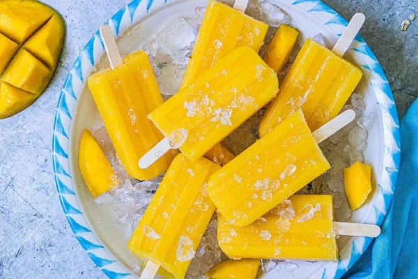 مواد لازم برای طرز تهیه بستنی انبه