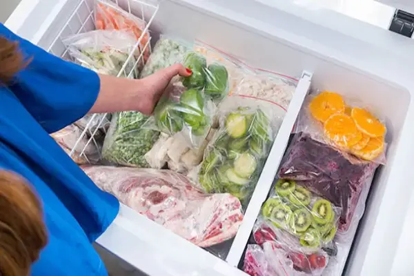 چیدمان فریزر کشویی